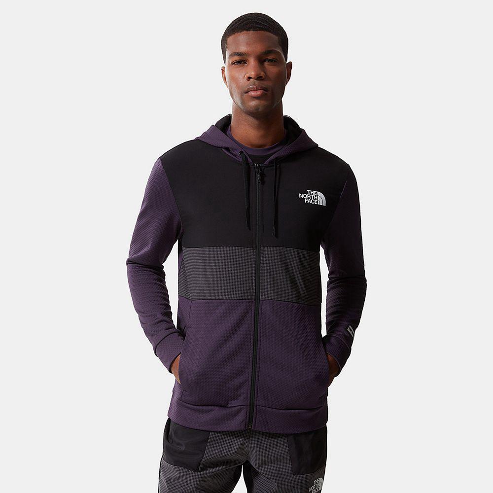 The North Face Mountain Athletics Overlay Ανδρικα Μπουφάν Fleece - Βαθυ Μωβ (LJXM52486)